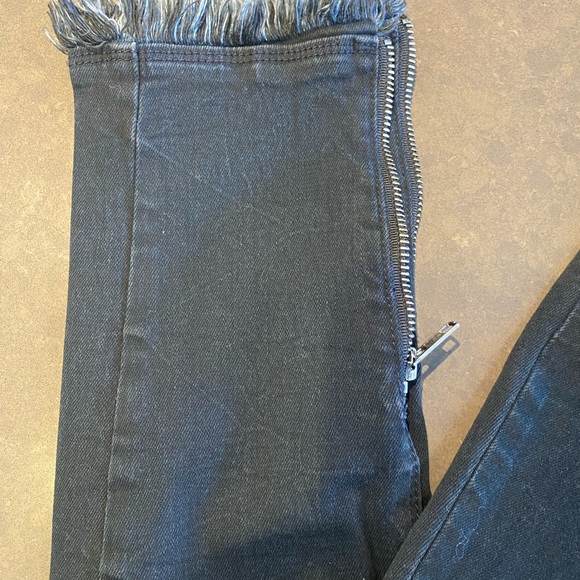 RTA Mila Denim Legging Pant with zippers in Black size Medium - Picture 3 of 6